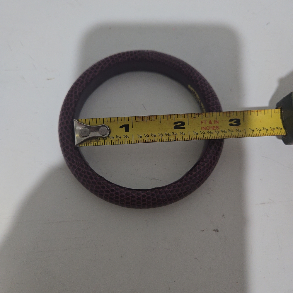 Bottega Vanetta Purple Python Bangle Bracelet - image 7